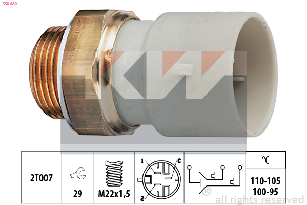 KW Ventilátor kapcsoló 550689_KW